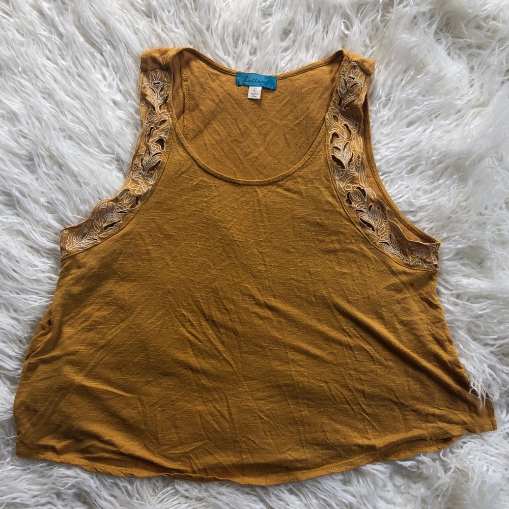 Yellow Lace Tank